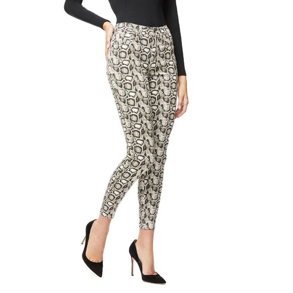 Good American Good Waist Snake Print High Rise Skinny Jeans Sz 29/8 New - Picture 3 of 5